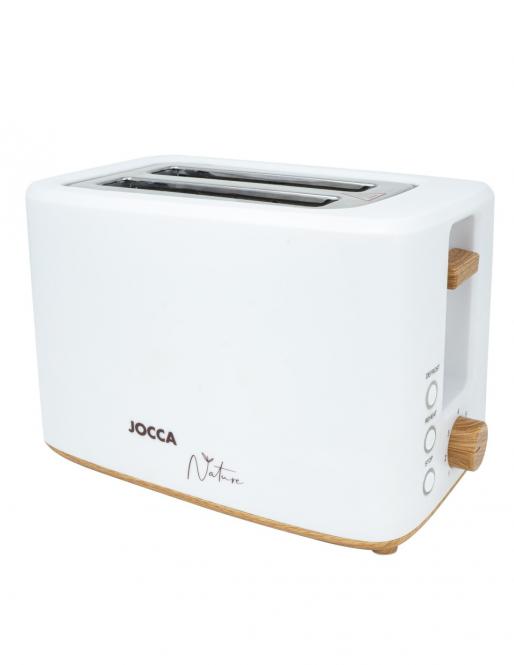 JOCCA Tosteris 2185 two-slice white/wooden details