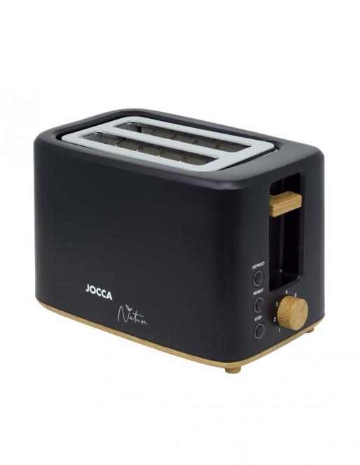 JOCCA Tosteris 2185N two-slice black/wood details