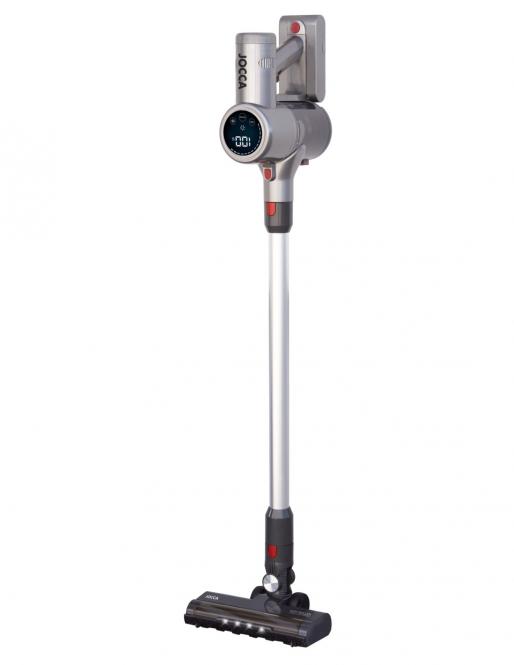 JOCCA Cordless 2-in-1 cyclone vacuum-broom in silver