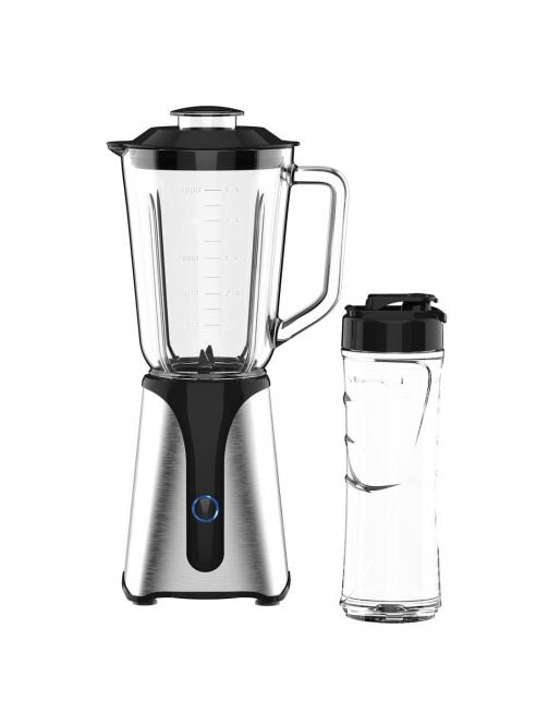 JOCCA Grinder-pulverizer with additional container 2311 black/glass