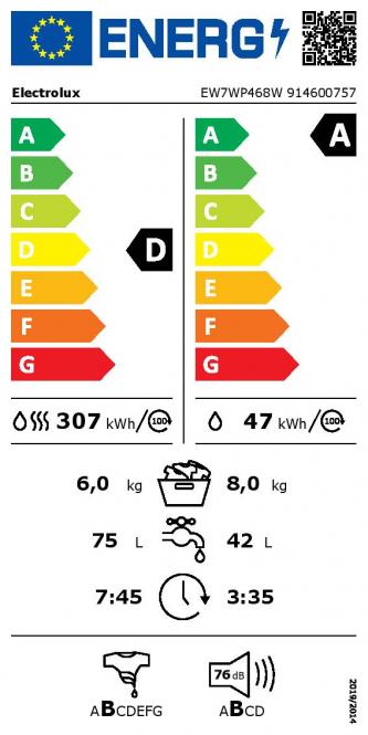 Electrolux EW7WP468W pesumasin/kuivati