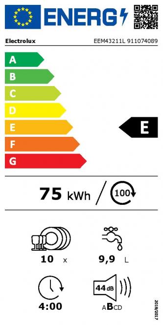 Electrolux EEM43211L 45 cm laiune sisseehitatud nõudepesumasin